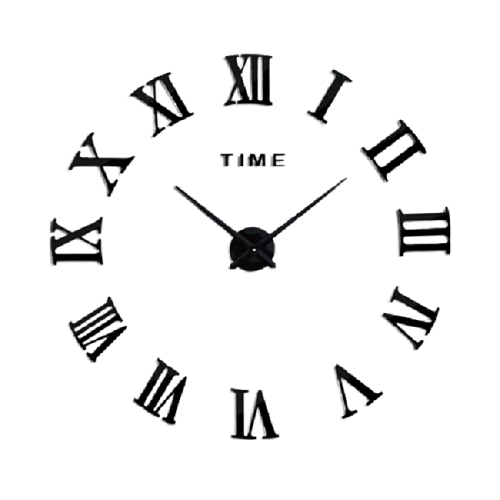 RELOJ MINI 50X50CM COLOR NEGRO